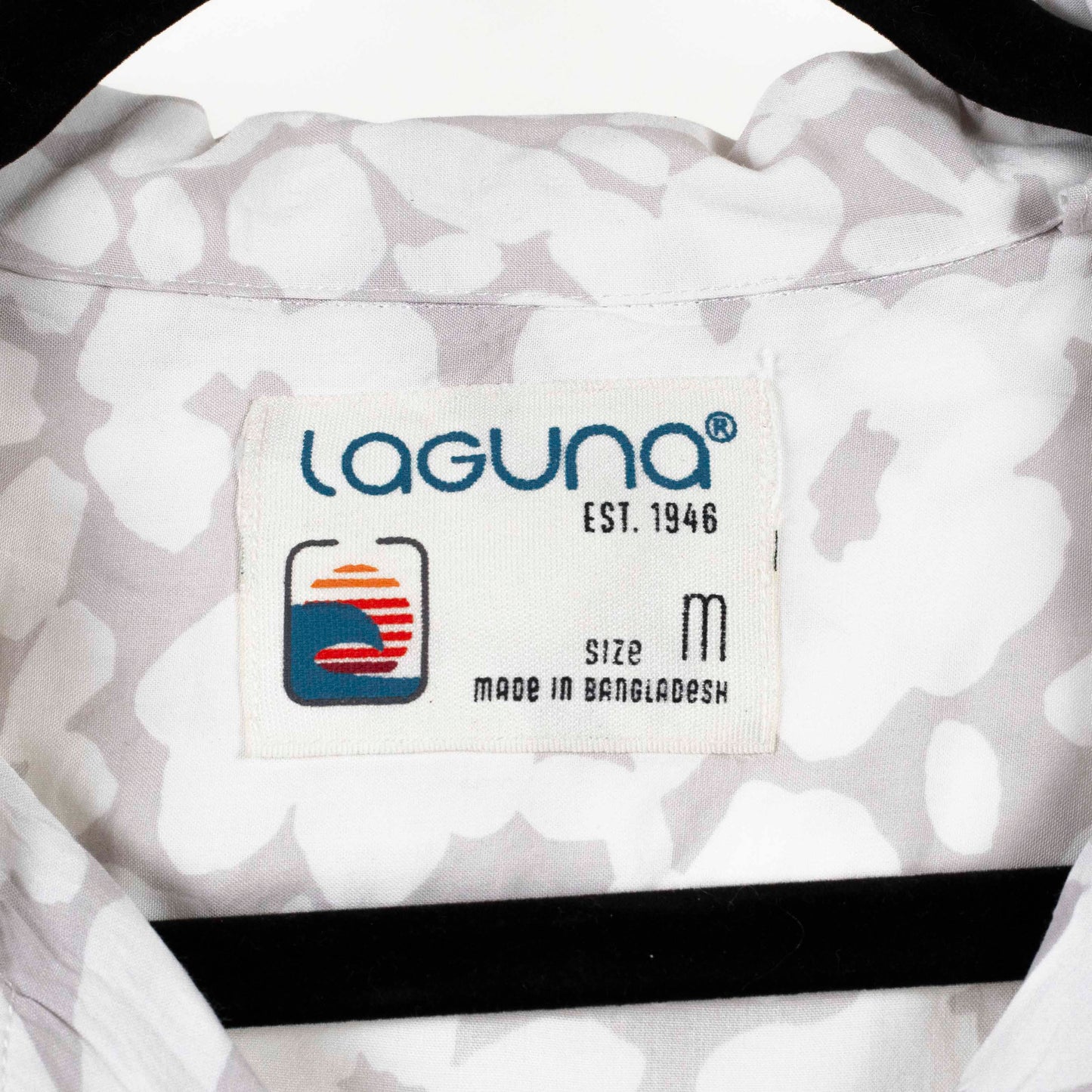 Camisa Hawaiana gris (M) Laguna