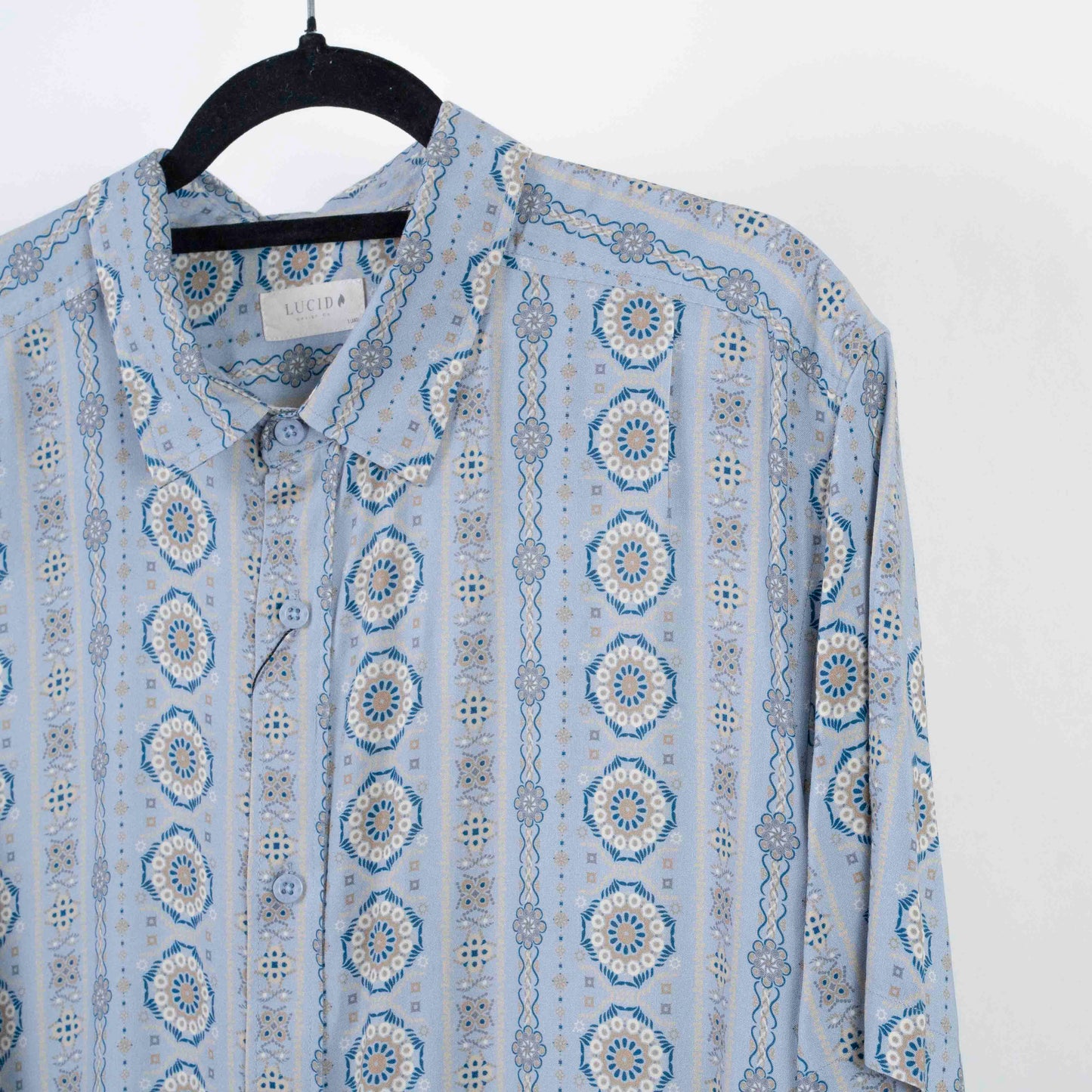 Camisa estampado Azul (XL) Lucido