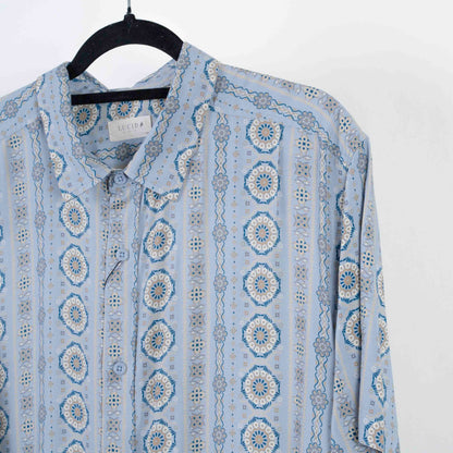 Camisa estampado Azul (XL) Lucido