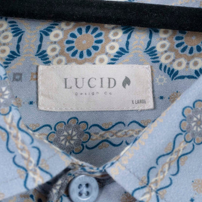 Camisa estampado Azul (XL) Lucido