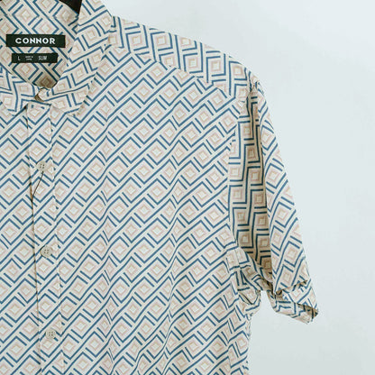 Camisa Estampada Beige  (L) Connor