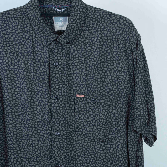 Camisa Hawaiana Negro (L) Piping Hot