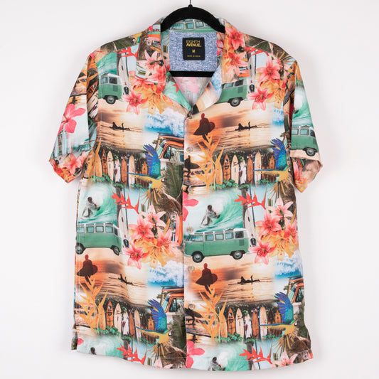 Camisa hawaiana multicolor (M) Eighth Avenue