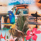 Camisa hawaiana multicolor (M) Eighth Avenue