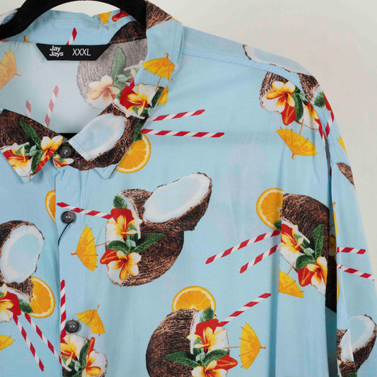 Camisa Hawaiana Azul (3XL) Jay Jays
