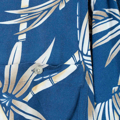 Camisa Hawaiana Azul (L) Pierre Cardin