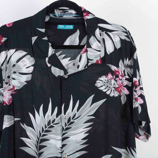 Camisa Hawaiana negra (L) Tenth Ocean