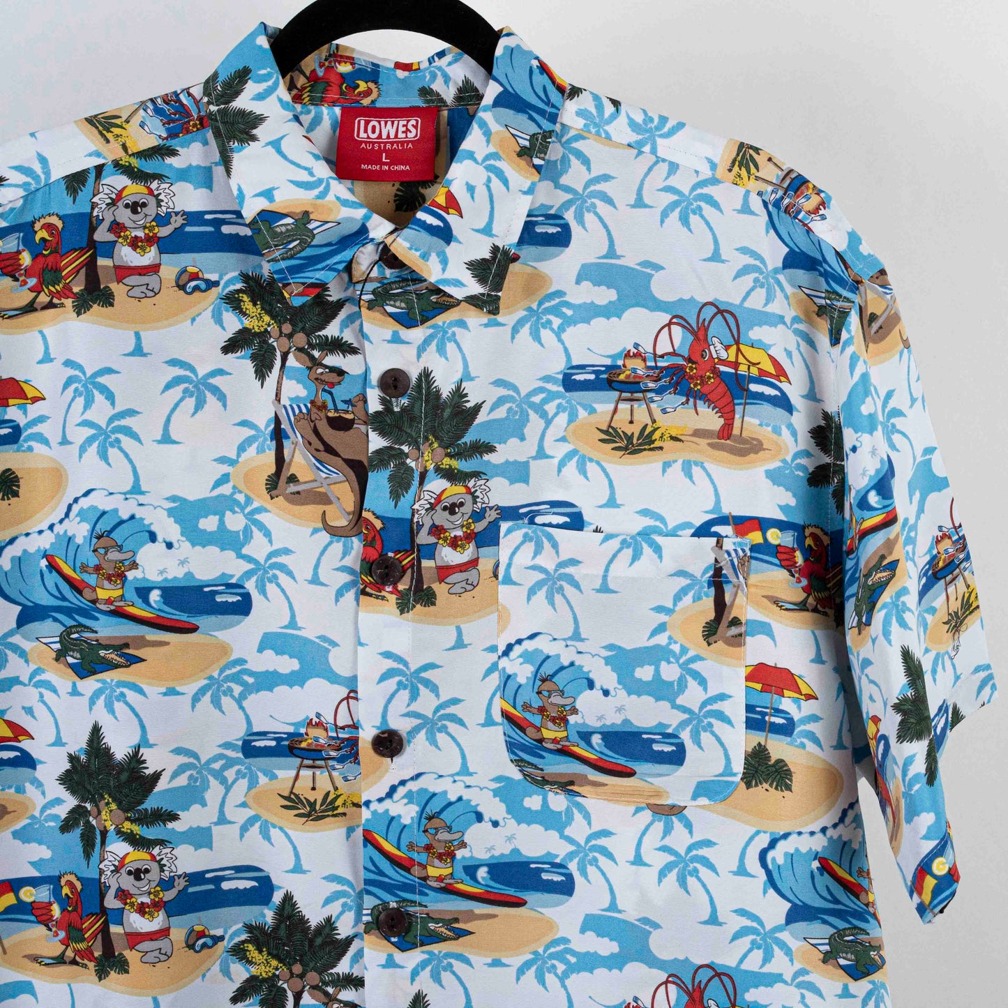 Camisa Estampada Blanco (XS) Lowes