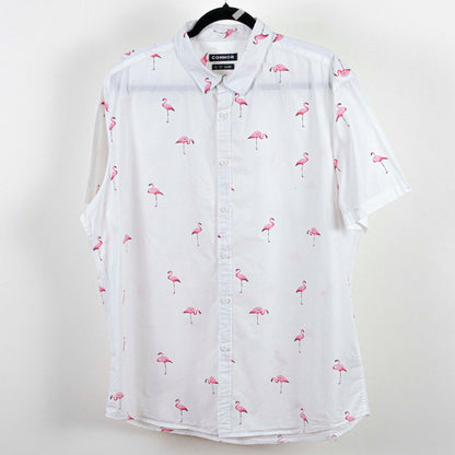 camisa hawaiana blanca (XL) Connor