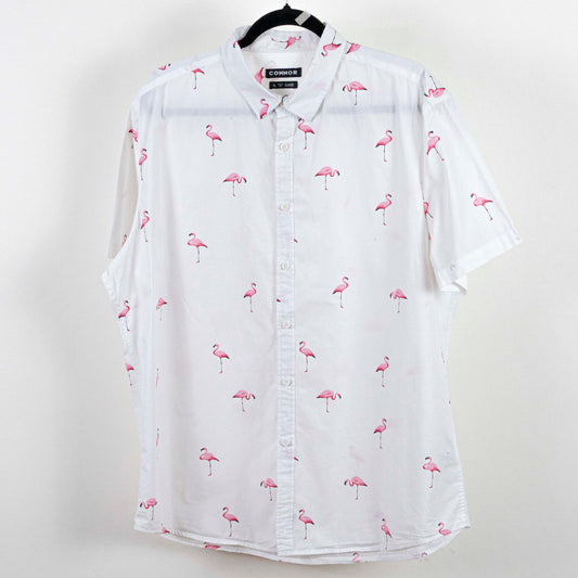 camisa hawaiana blanca (XL) Connor