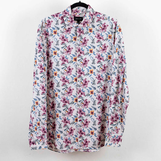 Camisa Hawaiana Blanco (L) Pierre Cardin