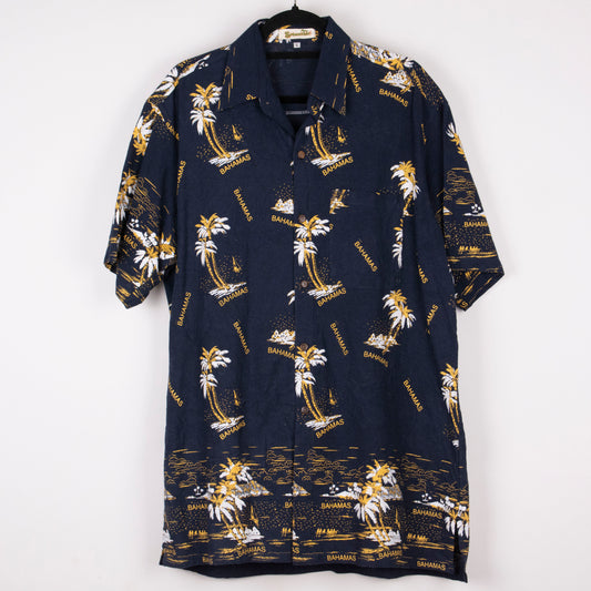Camisa hawaiana azul (L) Shorelne