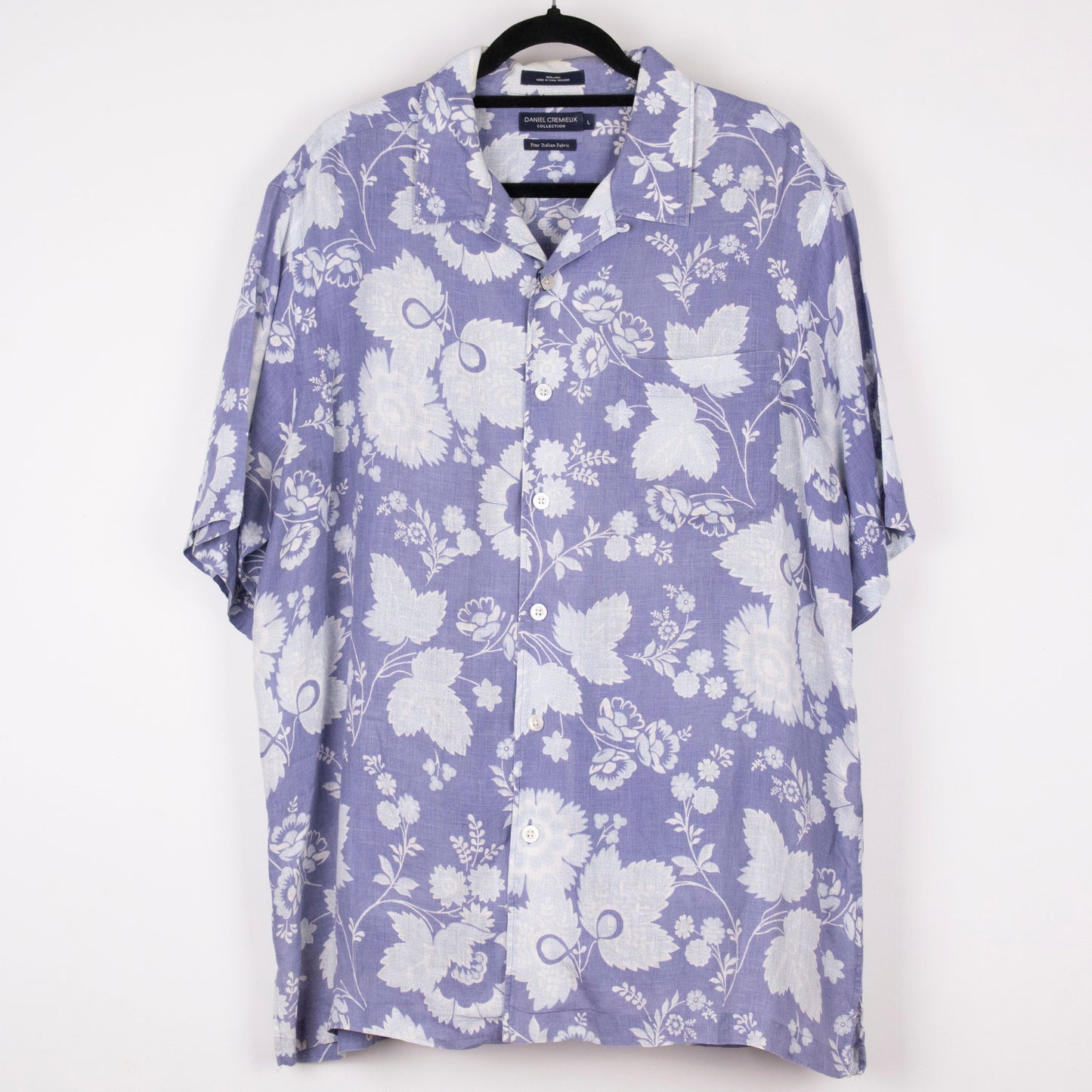 Camisa hawaiana azul (L) Daniel Cremieux