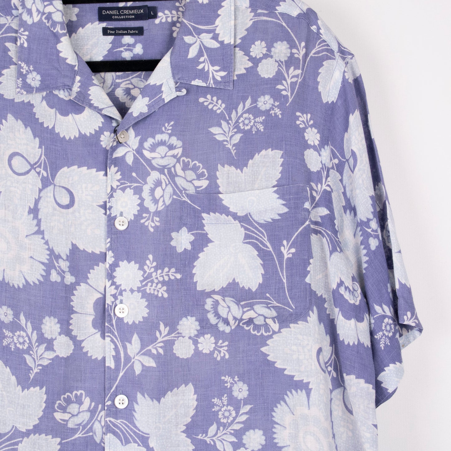 Camisa hawaiana azul (L) Daniel Cremieux