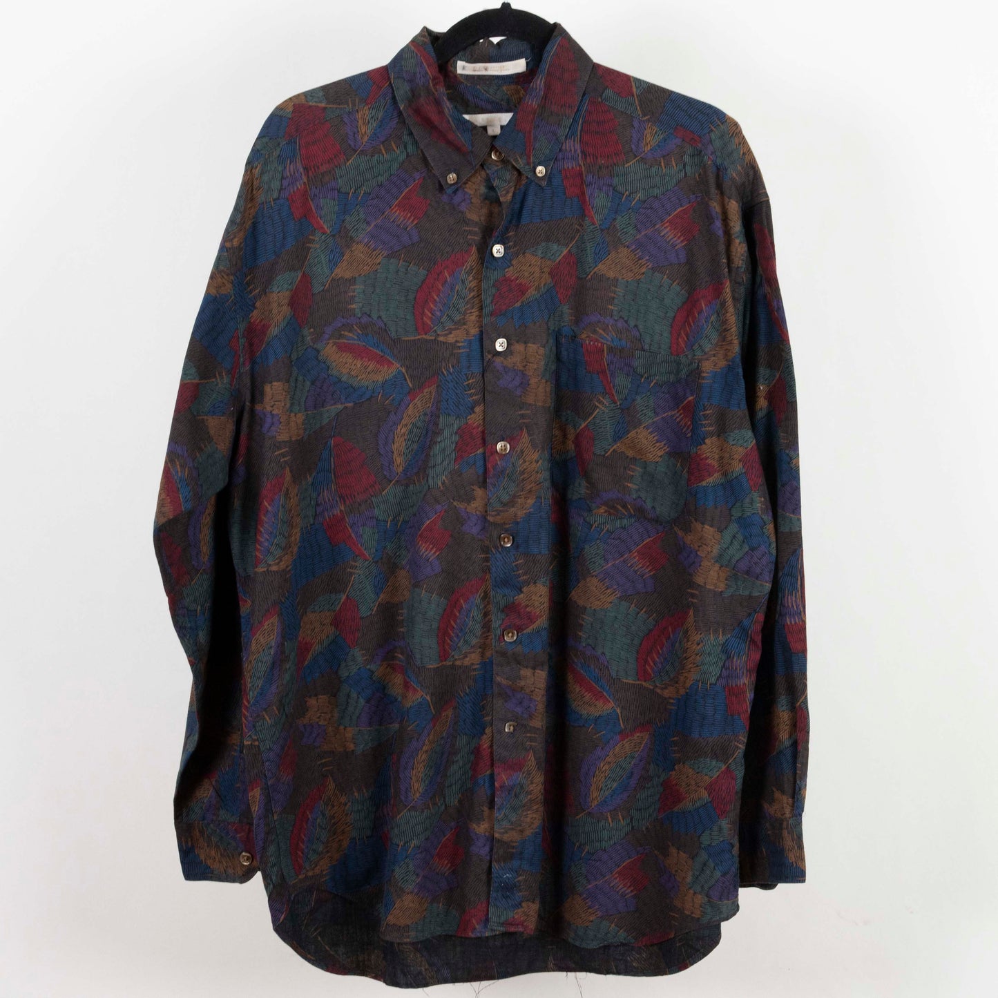 Camisa estampada multicolor (L) Perry Ellis
