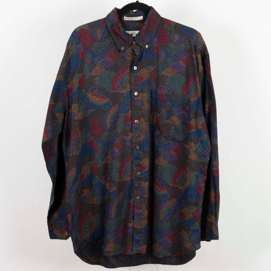 Camisa estampada multicolor (L) Perry Ellis