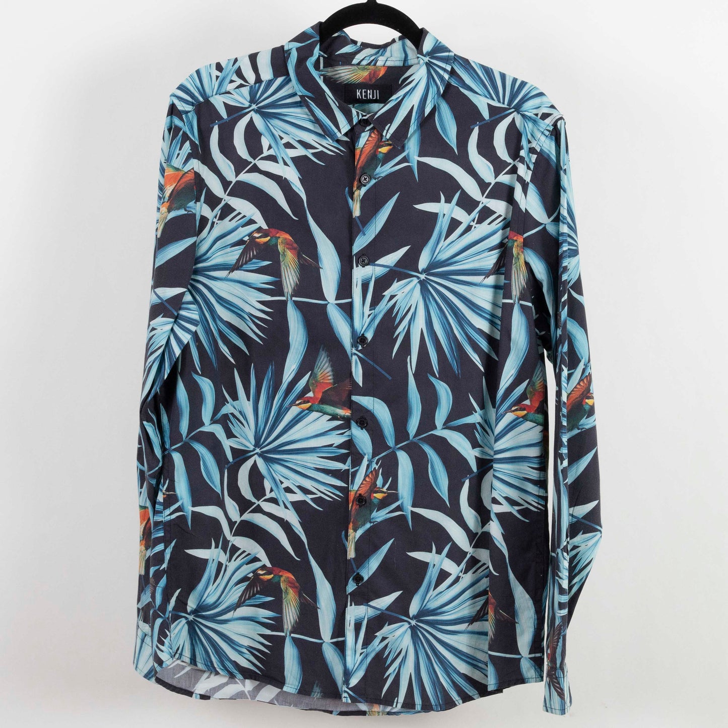 Camisa hawaiana azul (XL) Kenji