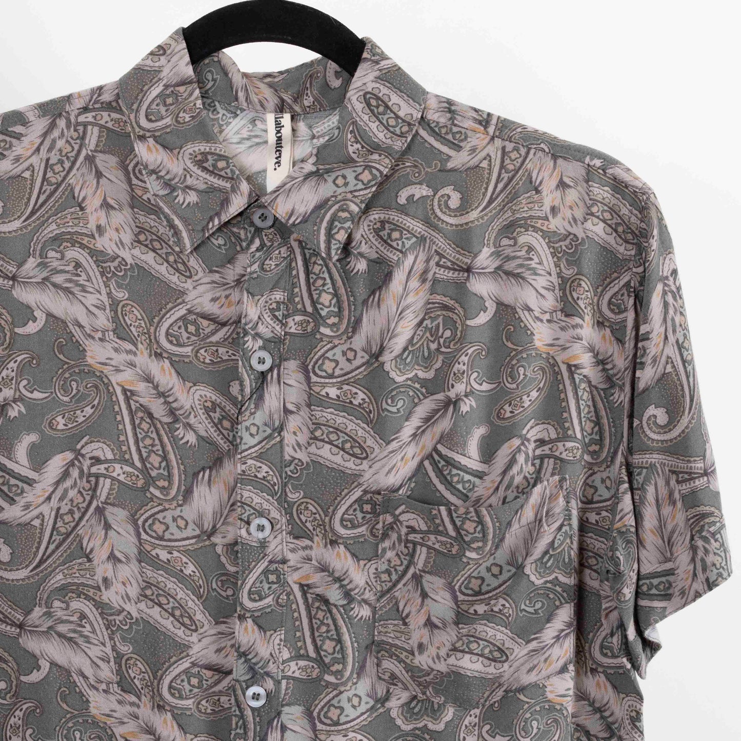 Camisa Estampada Verde (S) Allabouteve