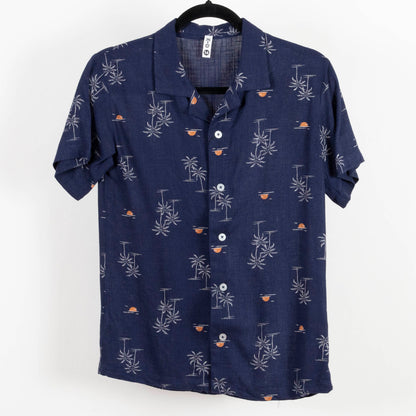 Camisa hawaiana azul (Niño) K-D