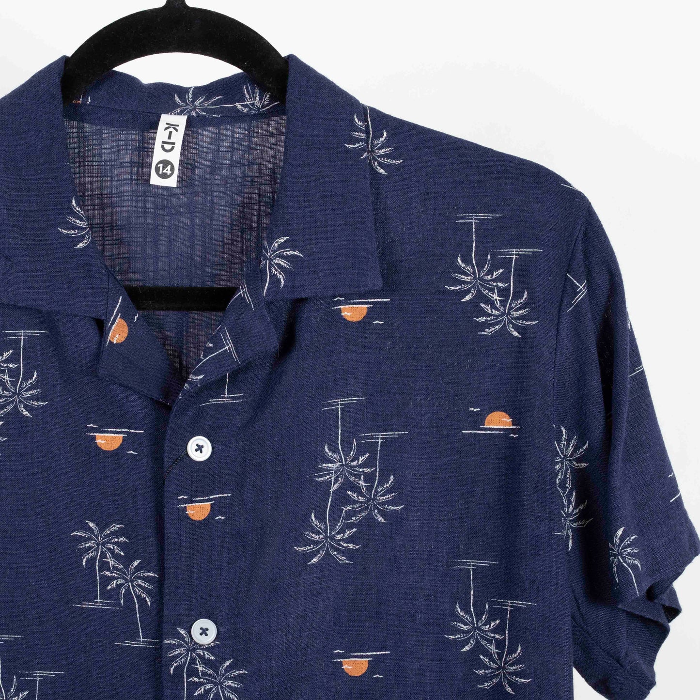 Camisa hawaiana azul (Niño) K-D
