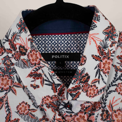 Camisa Estampada Blanco (L) Politix