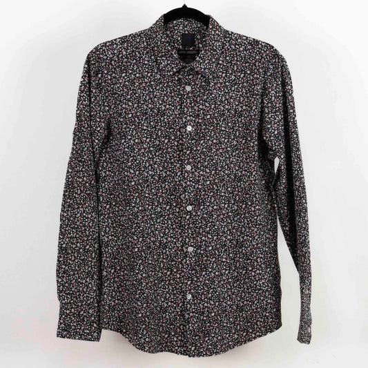Camisa Estampada negro (M) H&M
