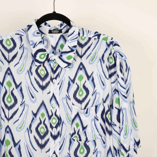 Camisa Estampada Blanco (XL) Tridatu