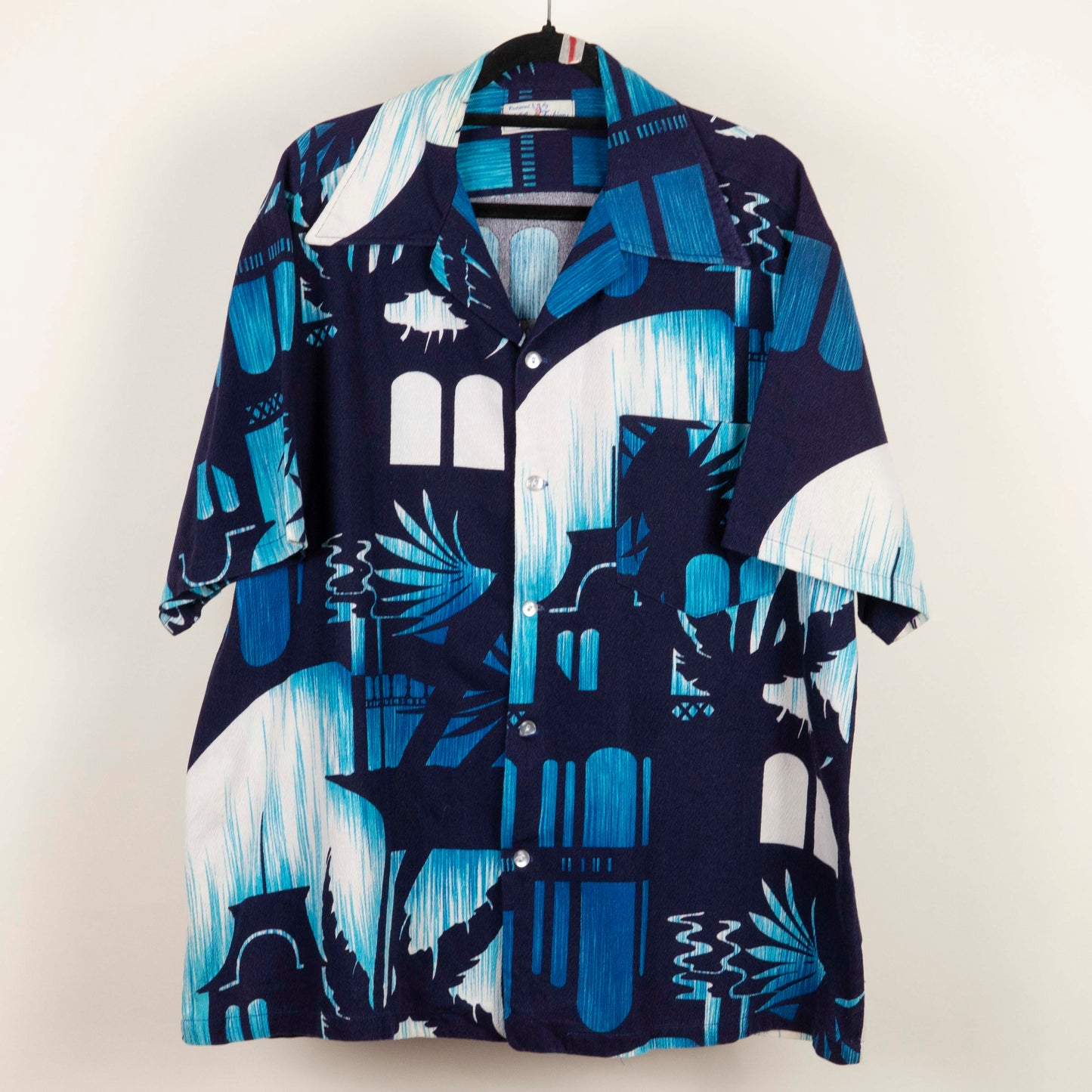 Camisa Hawaiana Azul (2XL) Hukilau Fashion