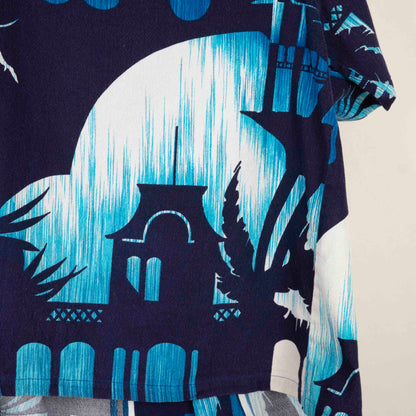 Camisa Hawaiana Azul (2XL) Hukilau Fashion