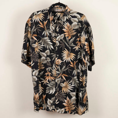 Camisa Hawaiana Negro (XL) Holis River