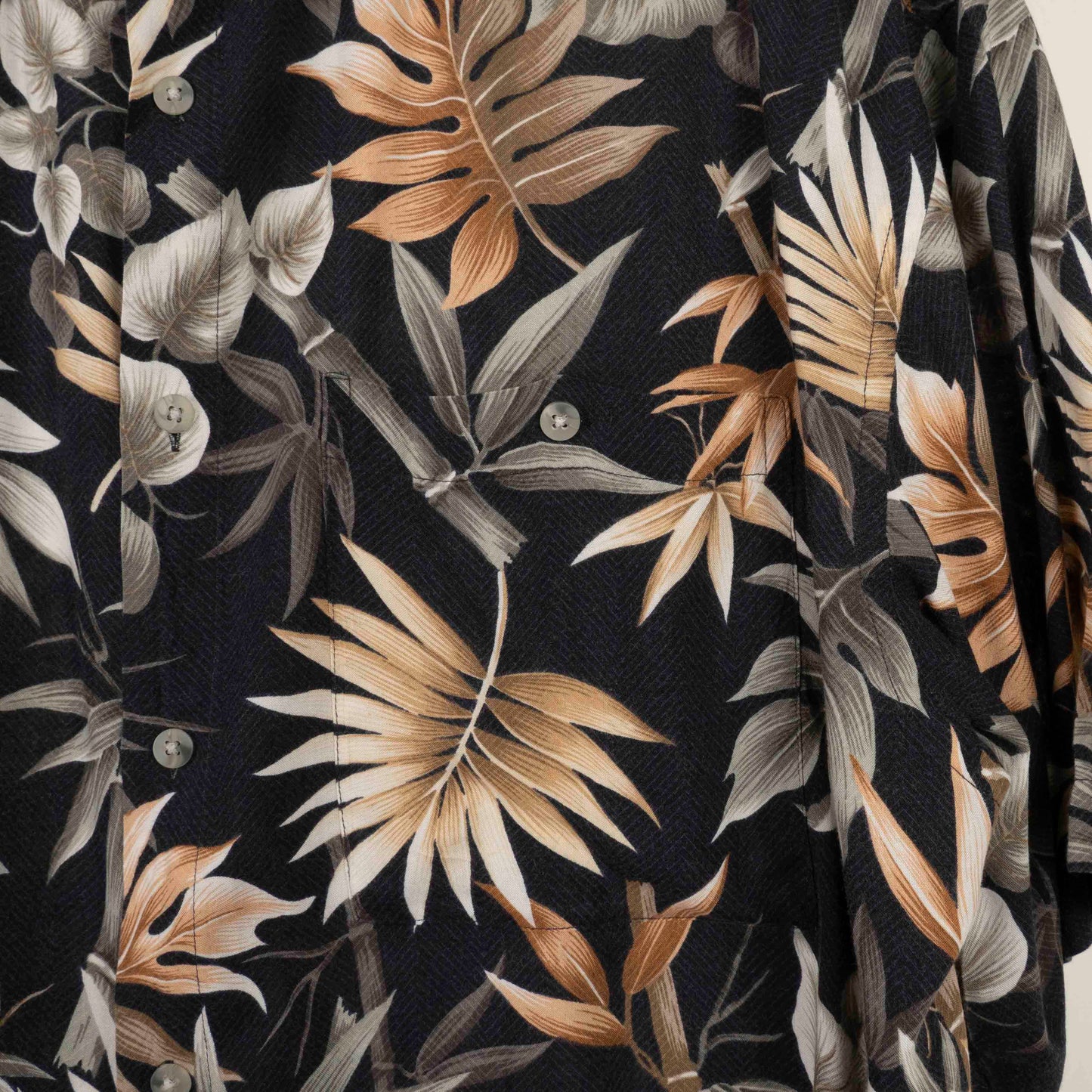 Camisa Hawaiana Negro (XL) Holis River