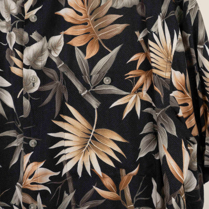 Camisa Hawaiana Negro (XL) Holis River
