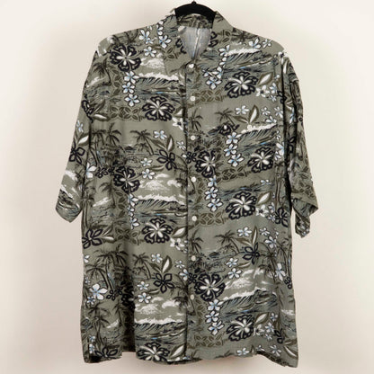Camisa Hawaiana Verde (2XL) Sin marca