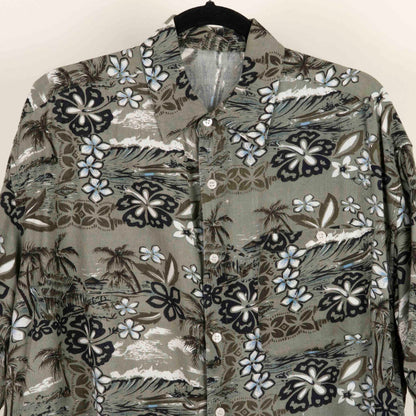 Camisa Hawaiana Verde (2XL) Sin marca