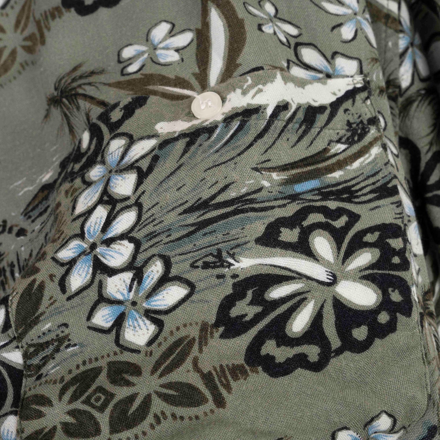 Camisa Hawaiana Verde (2XL) Sin marca