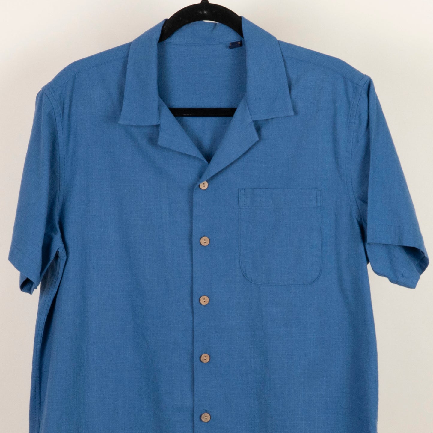 Camisa Hawaiana Azul (M) Sin marca