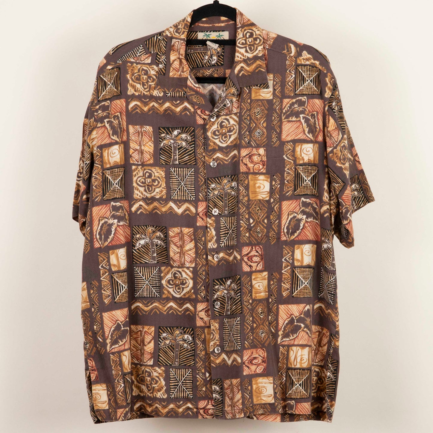 Camisa Hawaiana Cafe (M) Rona kai