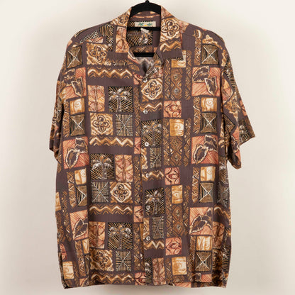 Camisa Hawaiana Cafe (M) Rona kai