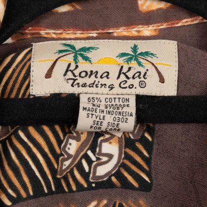 Camisa Hawaiana Cafe (M) Rona kai