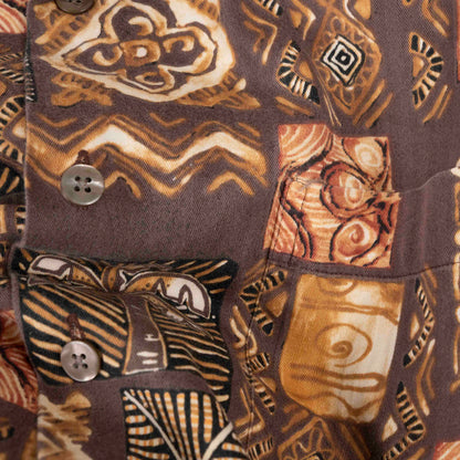 Camisa Hawaiana Cafe (M) Rona kai