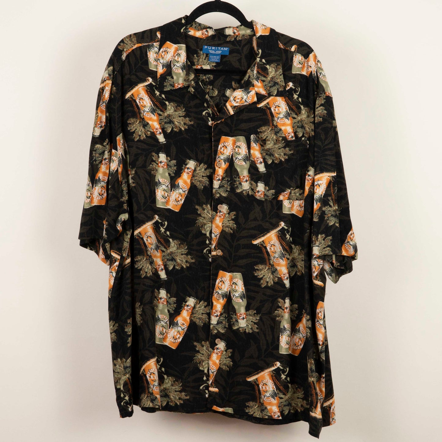 Camisa Hawaiana Verde (2XL) Puritan