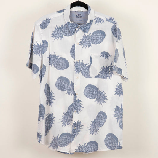 Camisa Hawaiana Blanco (L) IZOD