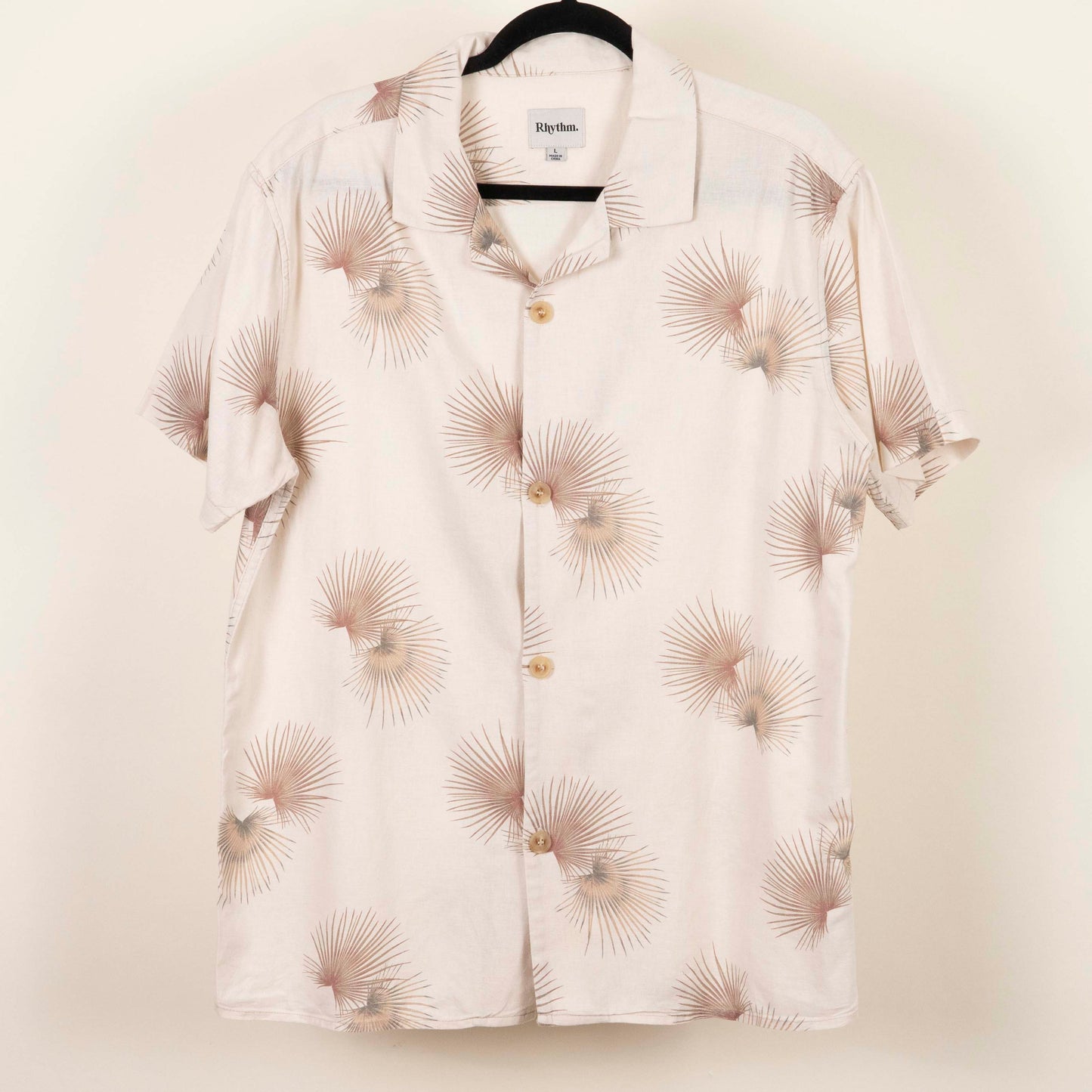Camisa Estampada Beige ( L) Rythm