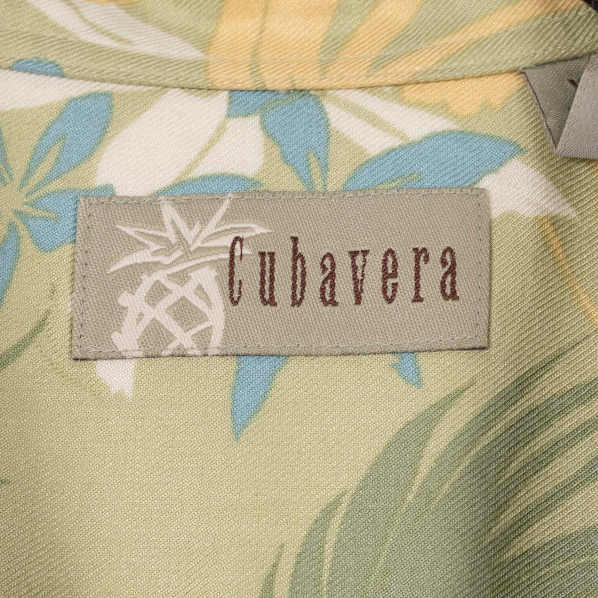 Camisa Hawaiana  Verde (XL) Cubavera