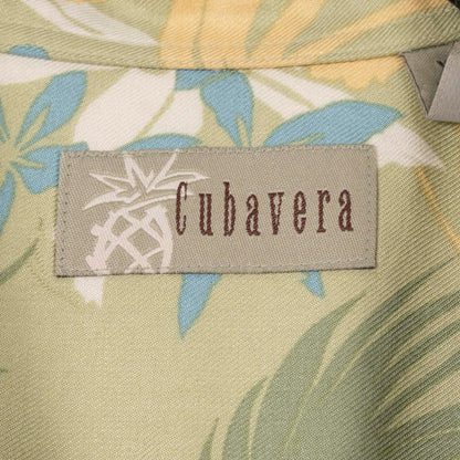 Camisa Hawaiana  Verde (XL) Cubavera