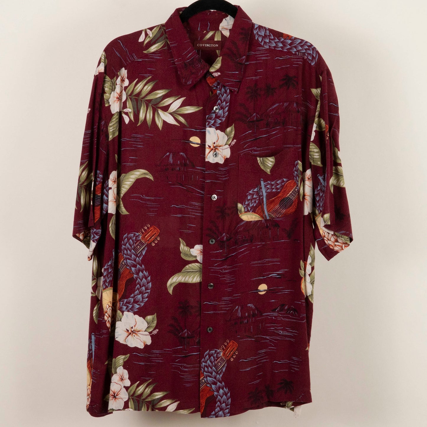 Camisa Hawaiana Rojo (L) Covington
