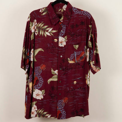 Camisa Hawaiana Rojo (L) Covington