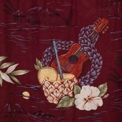 Camisa Hawaiana Rojo (L) Covington