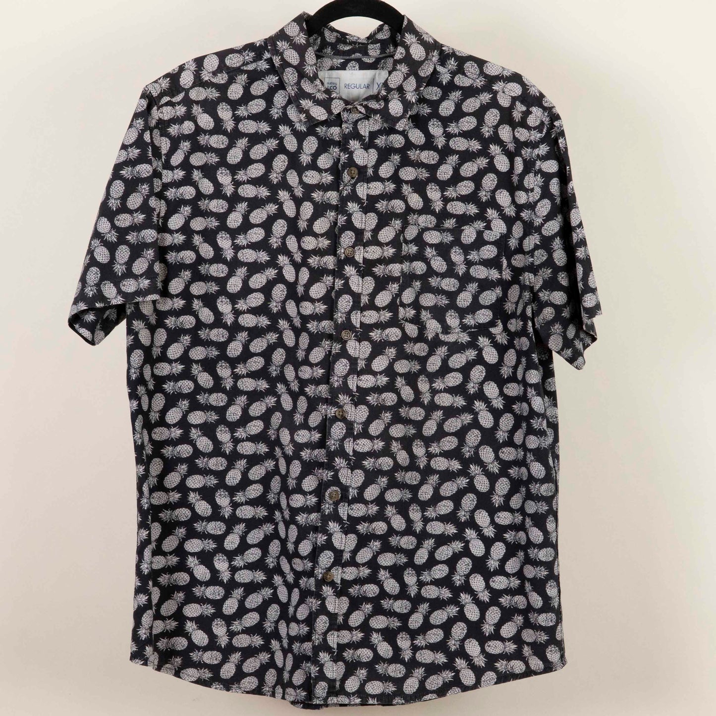 Camisa hawaiana negra (XL) Clothing & Co