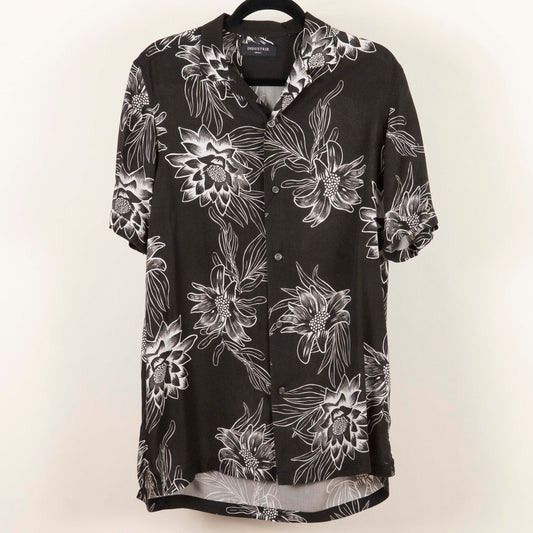 Camisa Hawaiana Negro (S) Industrie